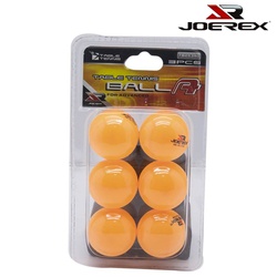 Joerex Table Tennis Ball Orange/Wht (Pkt Of 6)