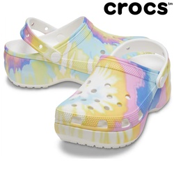 Crocs Sandals Classic Platform Tiedye Graphclg W