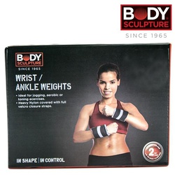 Body Sculpture Ankle/Wrist Weights Bb-942-C 2Lbs,