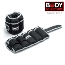 Body Sculpture Ankle/Wrist Weights Adjustable Soft Bb-979-B 10Lbs