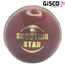 Gisco Cricket Ball Shooting Star Youth 2Pc 76320/76111-Leather Red 4 3/4 Oz