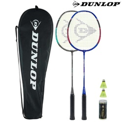 Dunlop Badminton racket d br nitro-star ax 10 2 player set g3 hd nf