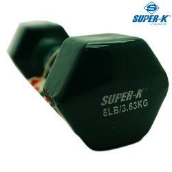 Super-K Dumbbell Pvc Sd8108 8Lbs,