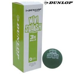 Dunlop Squash Ball Comp Mini 753141 Green 40Mm (Pkt Of 3)