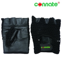 Connate Weight Lifting Gloves Cotton Leather